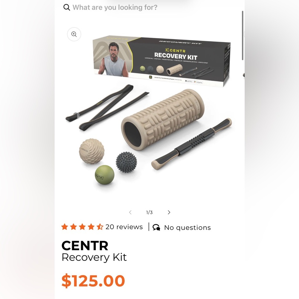 New Workout Recovery kit